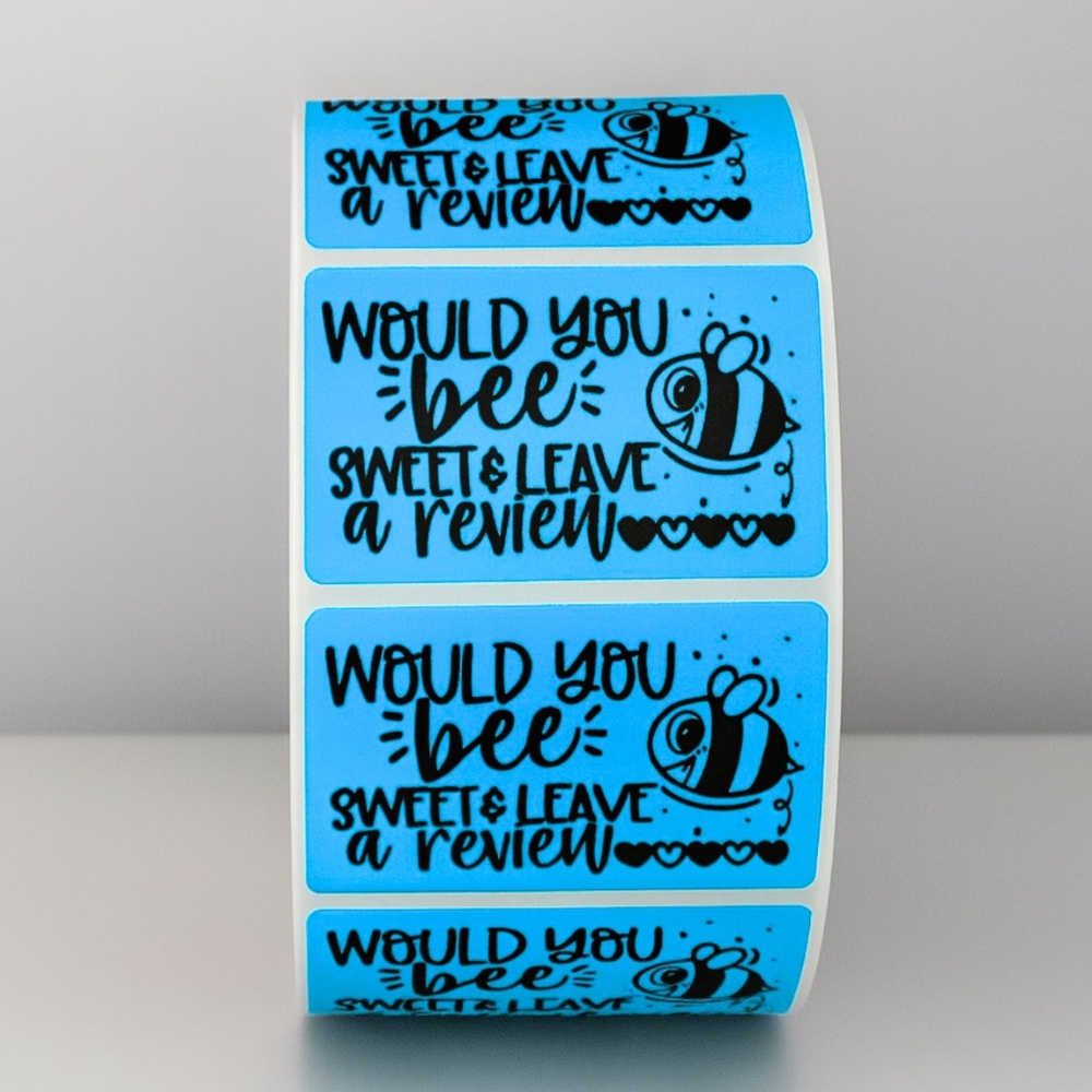 Please Leave a Review Sticker , cute thank you sticker for small business 2" - Picture 3 of 11